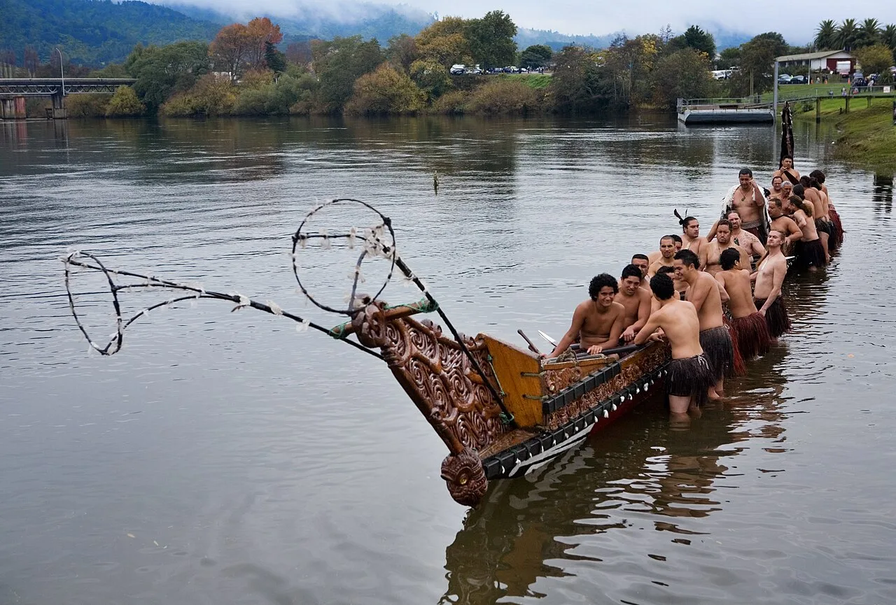 Canotaje maorí en Nueva Zelanda